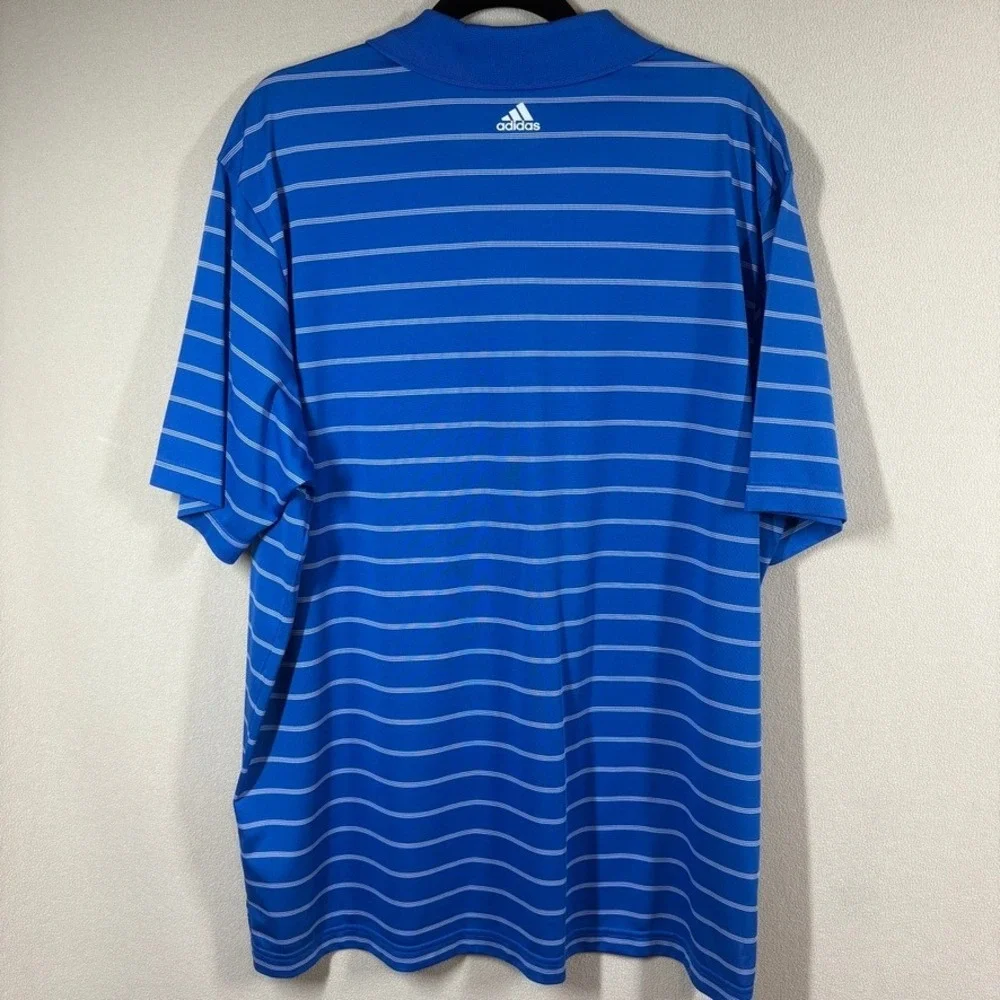 Adidas Puremotion Mens Kansas Jayhawks KU Polo Golf Shirt Blue XL Athleisure